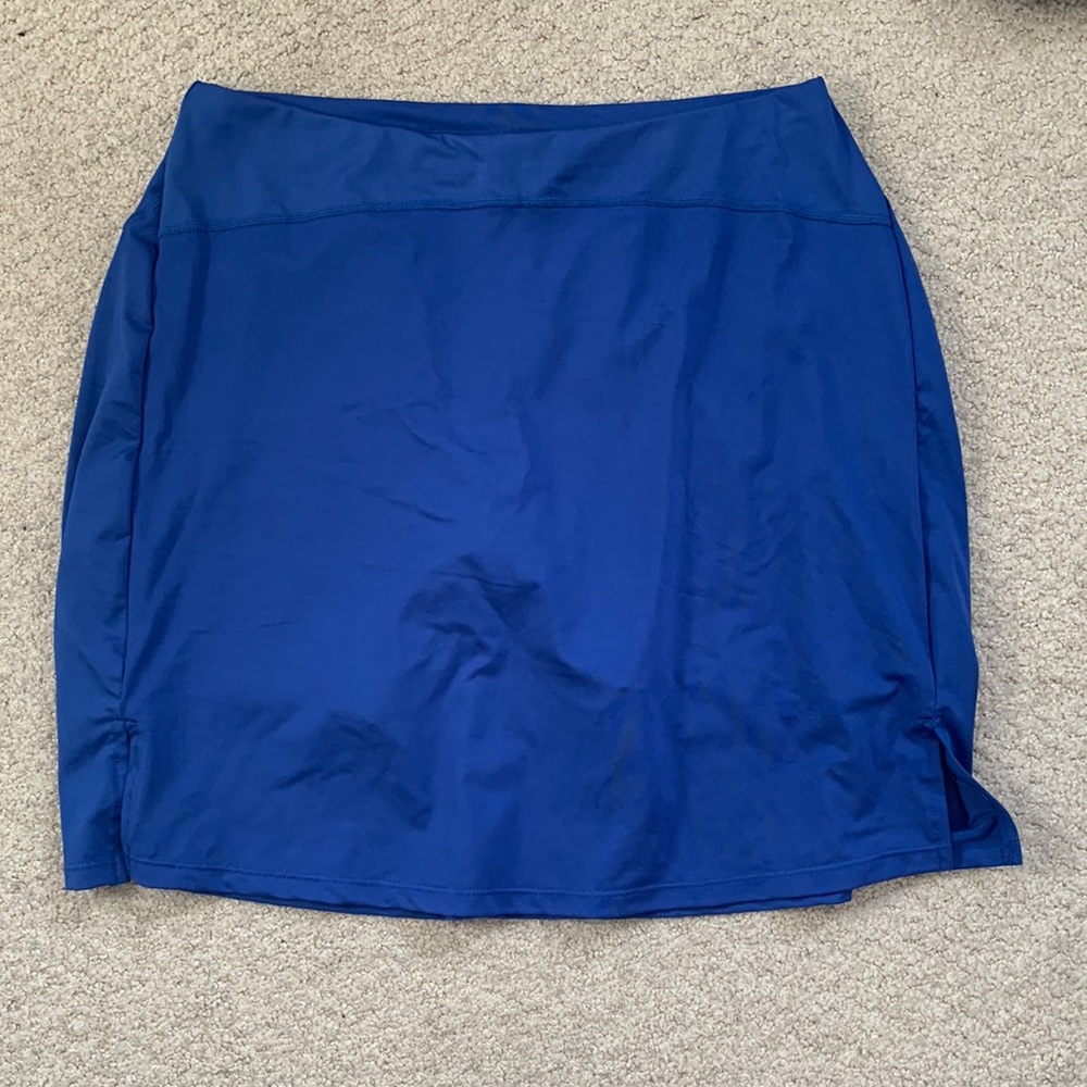blue athletic skort